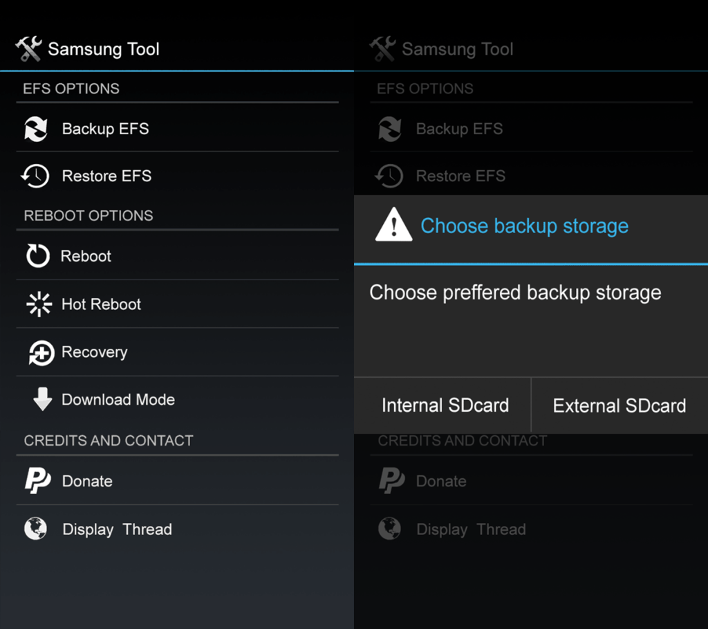Backup and Restore EFS Samsung Galaxy S5 SM-G900