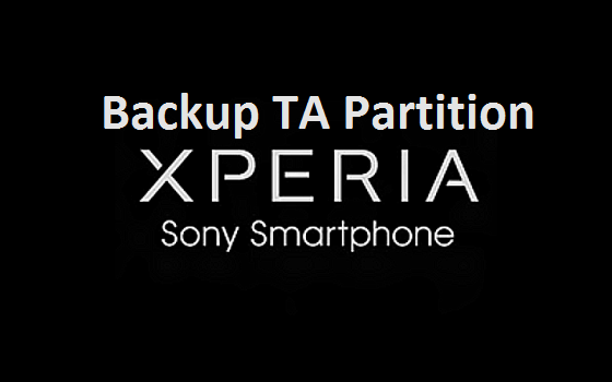 Backup TA partition on Sony Xperia devices