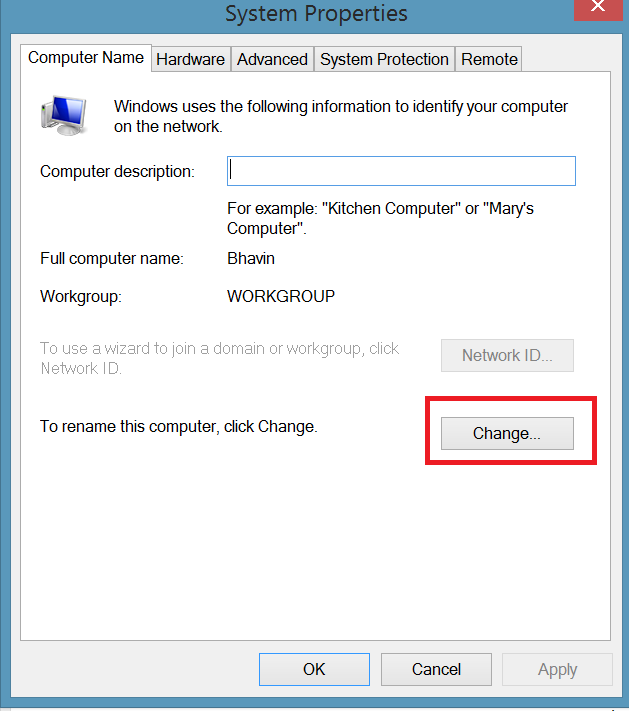 Change Computer Name 2