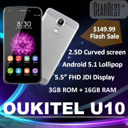 Oukitel-U10-flash sale