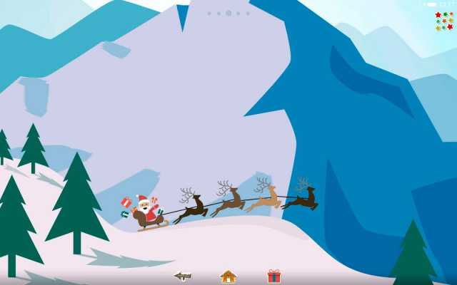 Santa Sleigh Xperia Theme 4